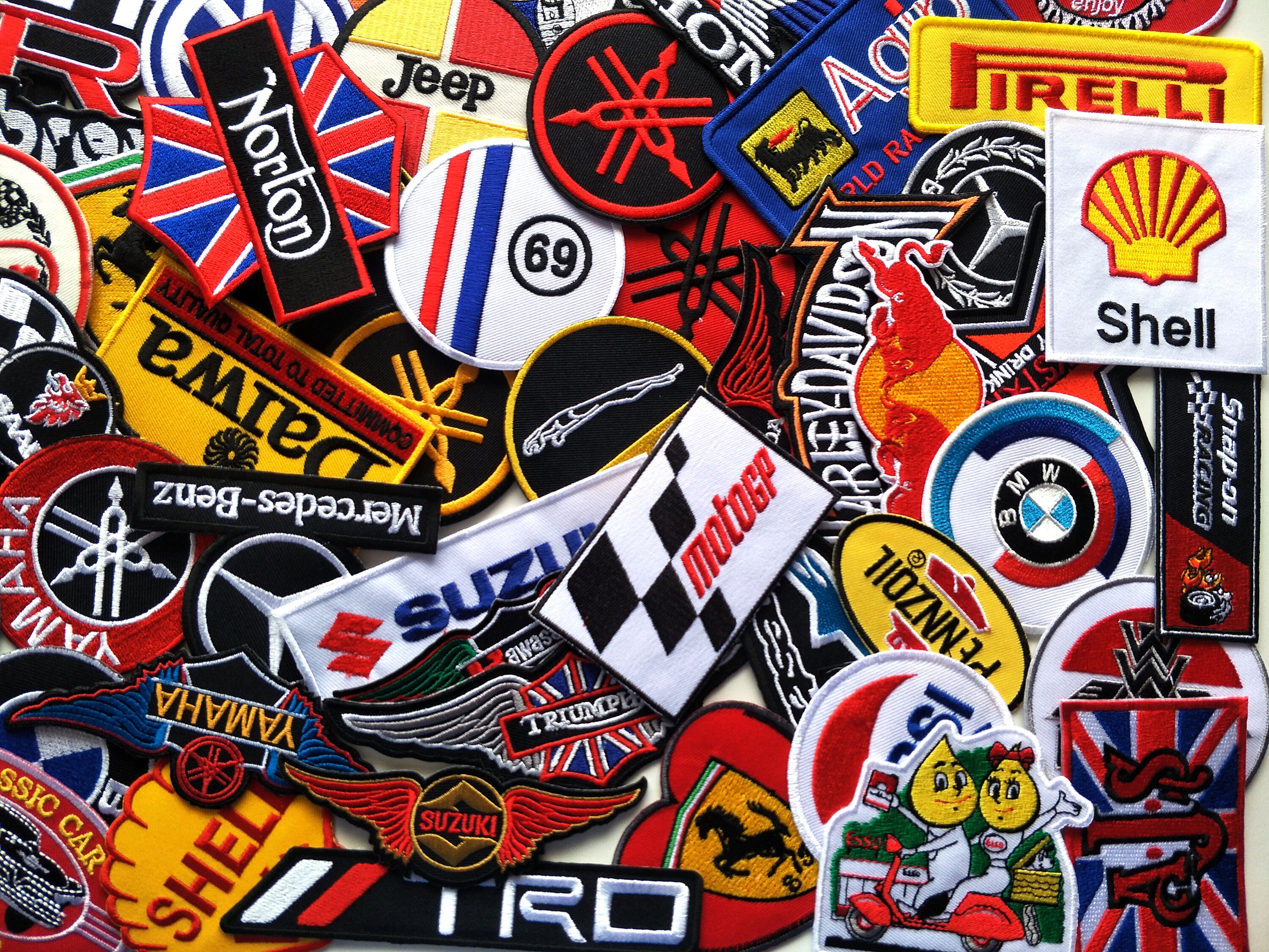 GTR racing automobiles jeans jacket Art clothing Badge Iron on Sew on Embroidered Patch appliqué
