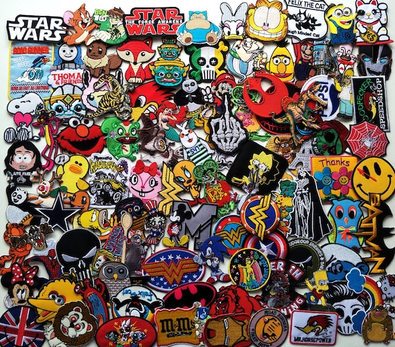 Wholesale 30 RANDOM Biker Patches Embroidered Sew Iron On Patch Car Biker  Racing