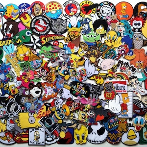 Zufällige 30 Stück Großhandel Lot beliebt Eisen auf Patch Cartoon Charakter nähen Eisen auf Patch-Mix Kinder Held Cartoon Tier