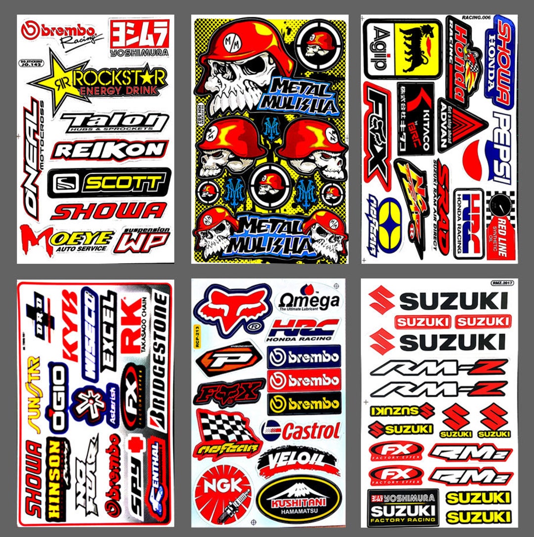 Suzuki Racing Sticker Suzuki Stickers Sheets Decal Motorcycle Motocoss ATV Sticker Racing ...