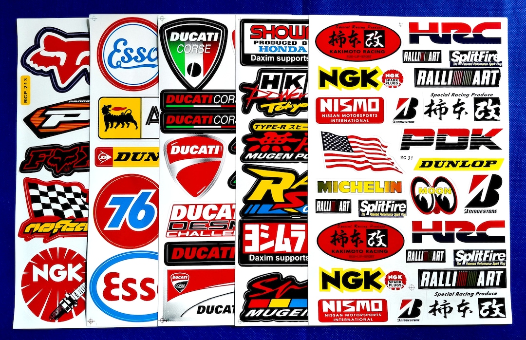 レーシングスポンサーデカール：HRC、ヨシムラ、NGK - バイク・カー