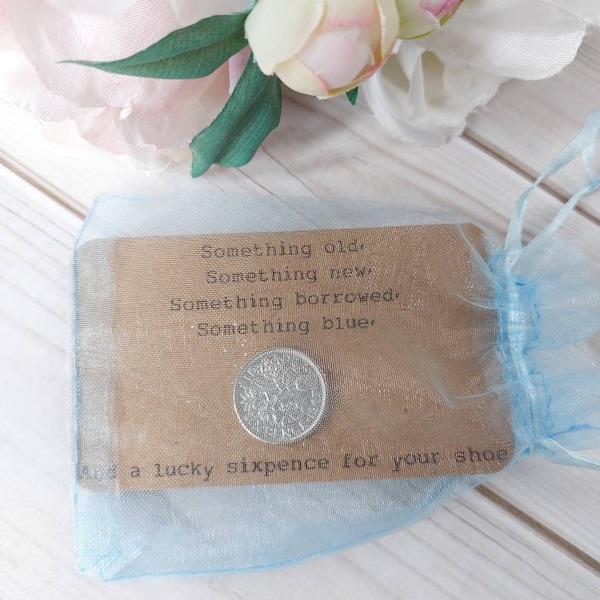 Brides Lucky Silver Sixpence Coin For Shoe Bride Sixpence Good Luck Gift Something Old Something New Something Borrowed Something Blue