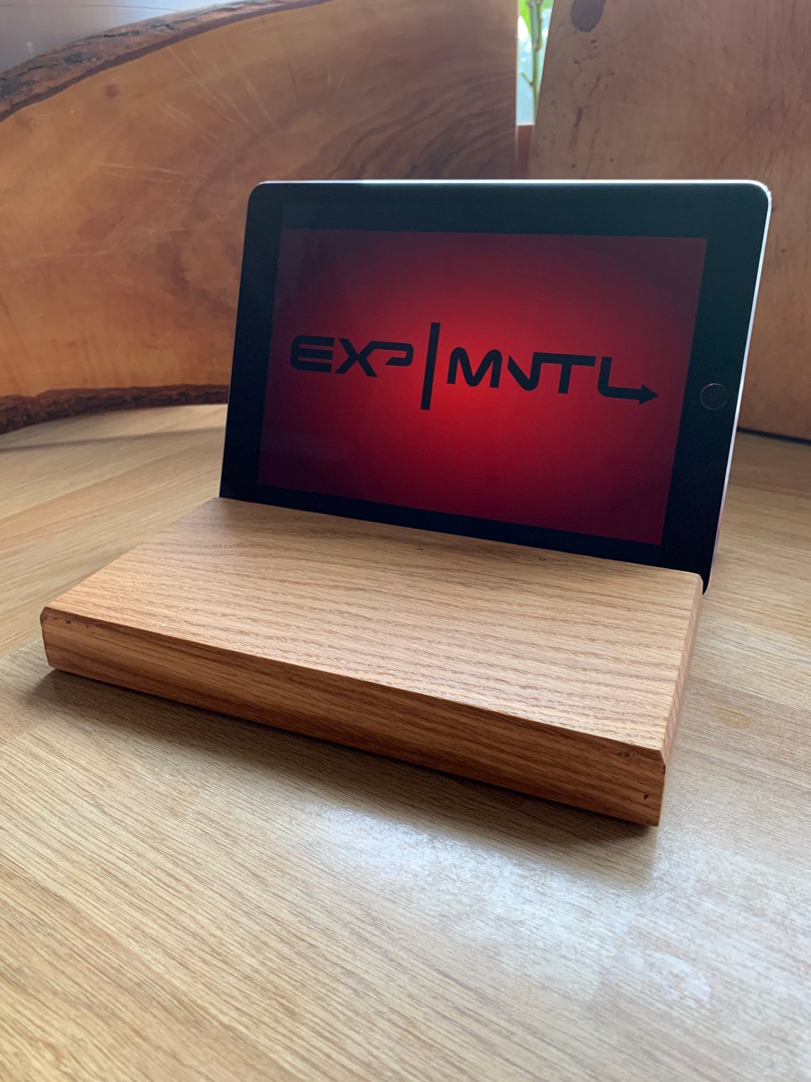 Handmade Solid Oak iPad/Tablet Holder. Etsy