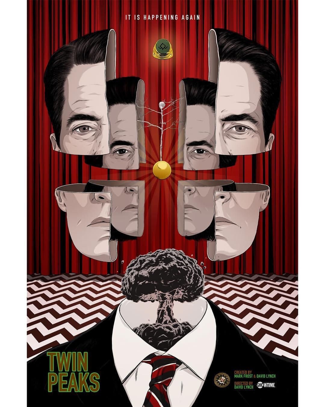 Twin Peaks Tv Series Poster Movie Custom Printing Minimalist Etsy Australia