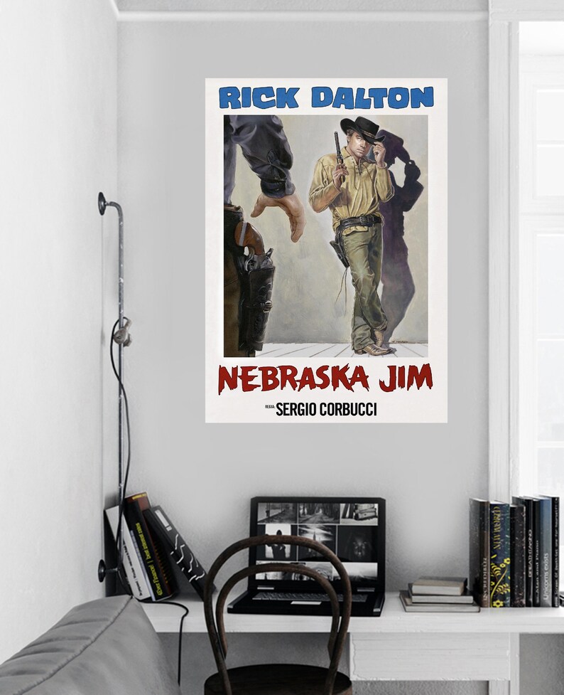 Nebraska Jim Poster Rick Dalton Print Wall Art Cool Perfect 3d Art
