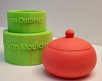 Small Chubby Pot and Lid silicone mould