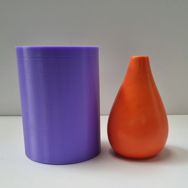 Bud vase 5 , silicone mould , jesmonite mould, mold for concrete