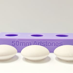 5cm flat art stone multi cavity silicone mould
