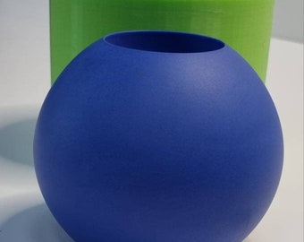 10cm Sphere Tealight Holder Silicone Mould, Plaster, Candle