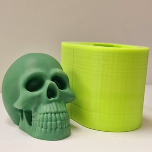 Large skull silicone mould, wax moulds, jesmonite mould candle mold.