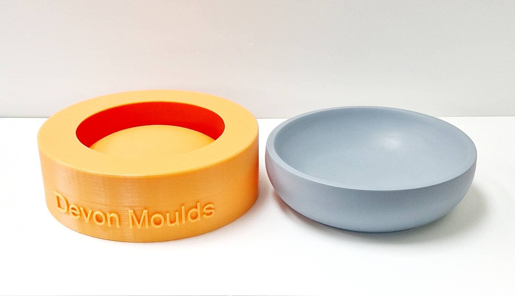 Shallow Trinket Bowl Silicone Mold for Concrete, Plaster and Jesmonite ...