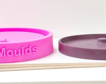 Incense stick holder silicone mould for concrete,  plaster and jesmonite