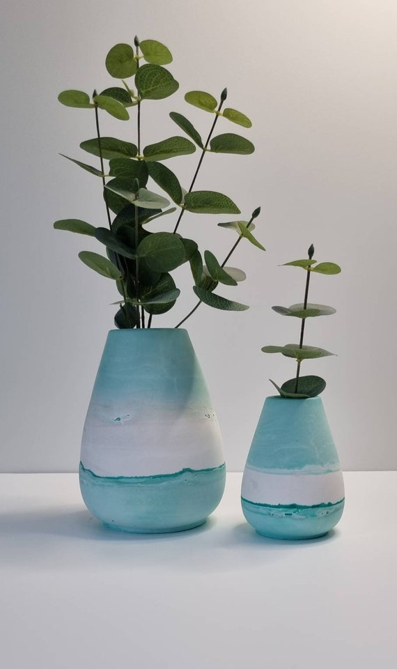 Stampo in silicone per vaso voluttuoso da 15 cm, stampo in jesmonite, vaso  in cemento -  Italia