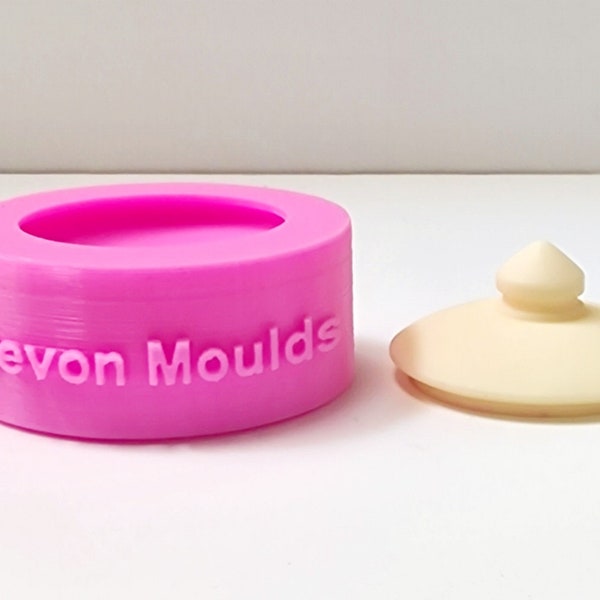 Individual tea light lid silicone mould