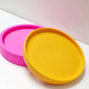 15cm Round tray silicone mould, concrete tray, jesmonite mould , plaster mould.