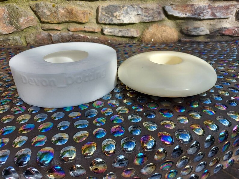 150mm Flat Silicone Tealight Holder Mold Etsy