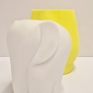 Silikonform 3D Elefant Teelichthalter, Gips & Jesmonite