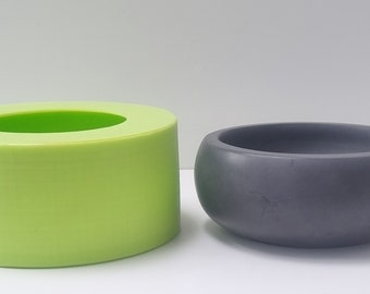 Candy bowl,  silicone mould for plaster bowl , concrete mold  and jesmonite mold