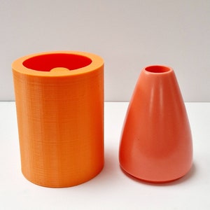 Tall bud stem vase silicone mould,  vase mold, jesmonite mold,  concrete vase