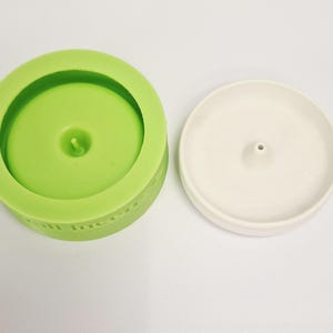 Small round incense holders silicone mould for plaster, jesmonite, concrete