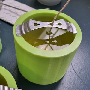 Small Curved wax Refill silicone mould/ candle vessel