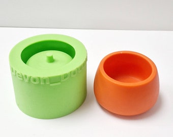 Kruka 3, 75 mm x 50 mm rund silikonform för växtkruka
