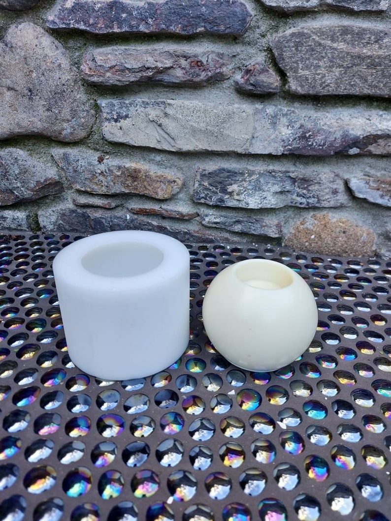 Sphere tea light holder silicone mold Etsy