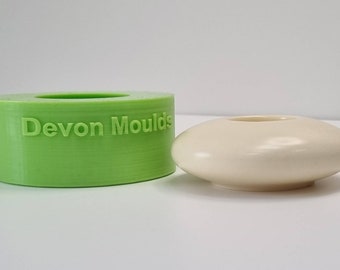 110mm/4.3"  flat tea light holder silicone mold