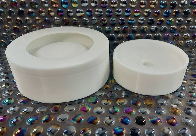 Large silicone trinket bowl mold with lid. concrete mold Etsy