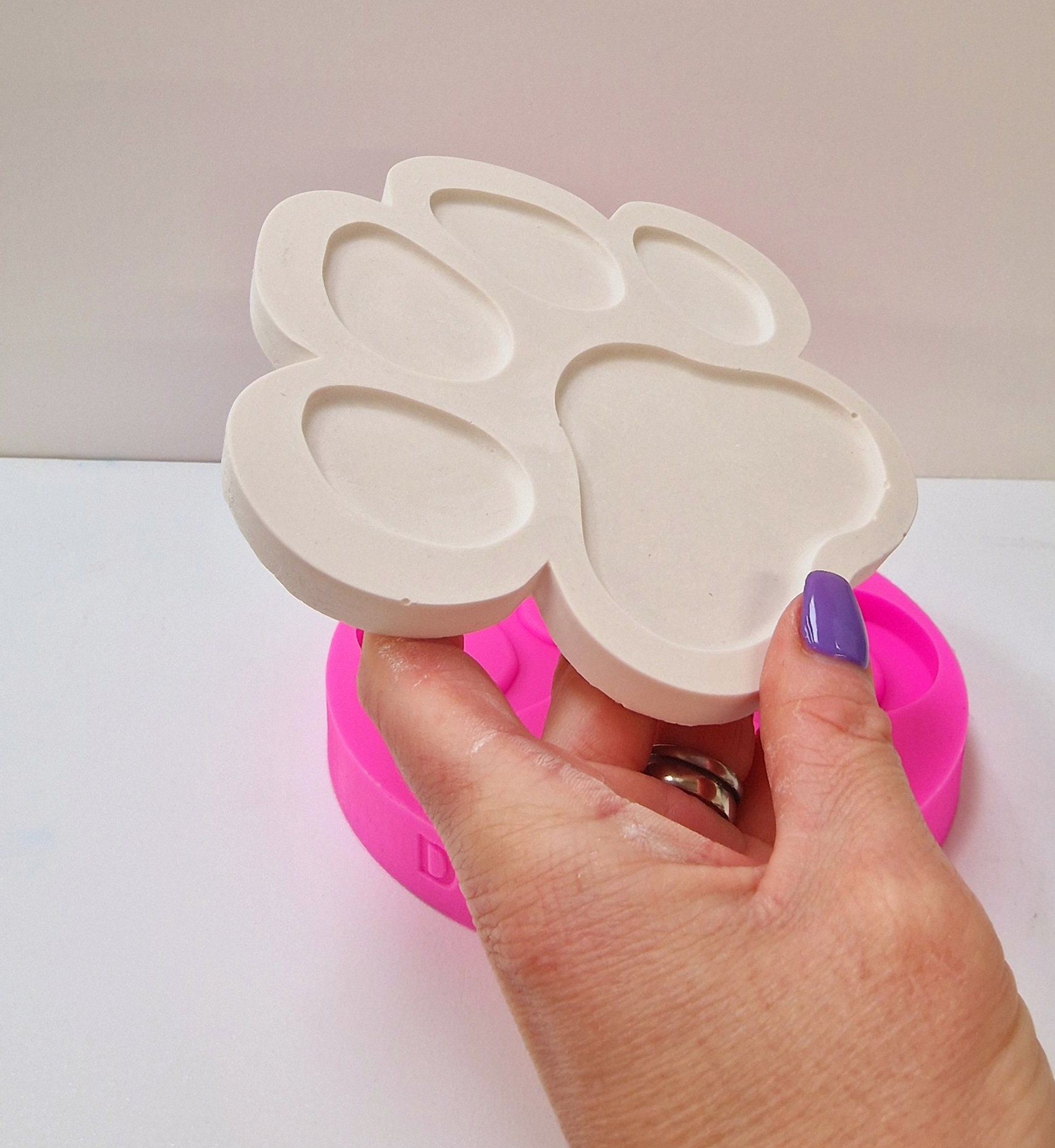 SAMZAREULO Mini Pet Paw Print Silicone Mold Set - 3 Molds, Food Grade, Non-Stick - View #9