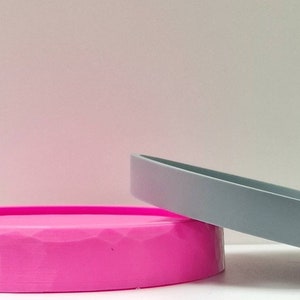 Large round tray silicone mould for plaster, concrete and jesmonite