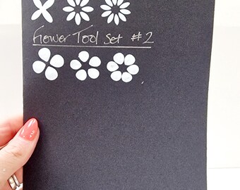 Polymer Clay Tool Embossing Plastic Stamp Mandala/snow/butterfly/flower Pattern