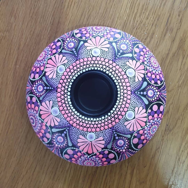 Extra Large Tea Light Holder Silicone Mould Mandala Dot Art Etsy