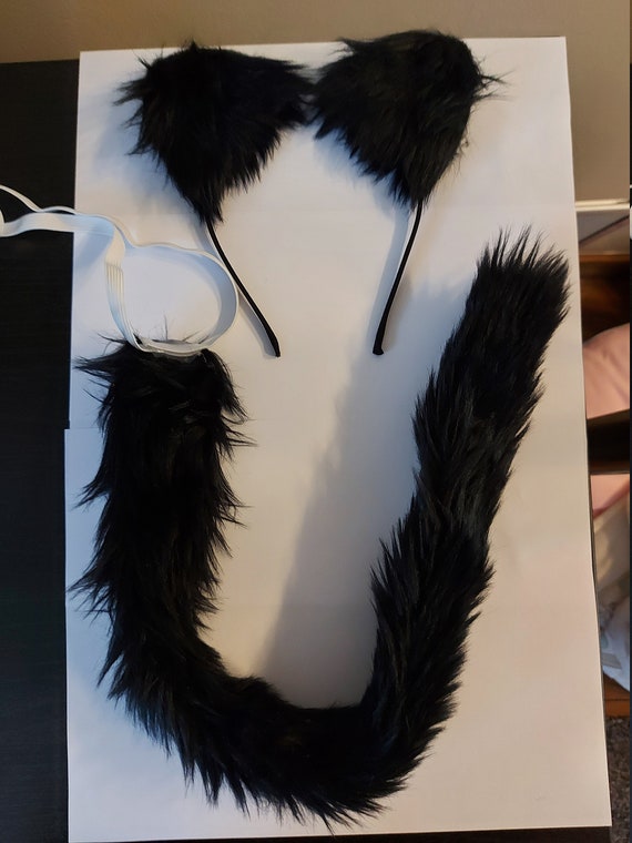 Fluffy Cat Ears and Tail Set. Kid's Party Costume Cat Ears Etsy