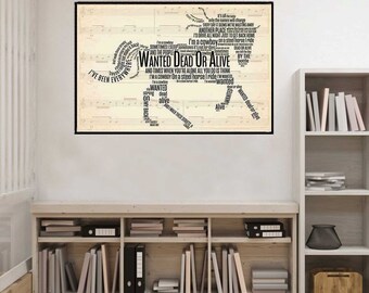 Dead Or Alive Lyrics Etsy
