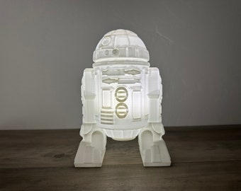 R2 Droid Night Light Lamp Color Changing Rechargeable Star Wars Table Room Decor