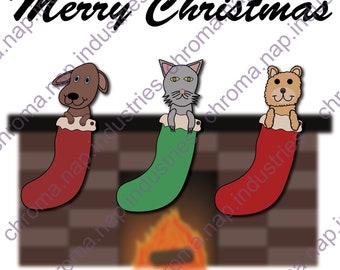 Hung by the Chimney With Care PNG