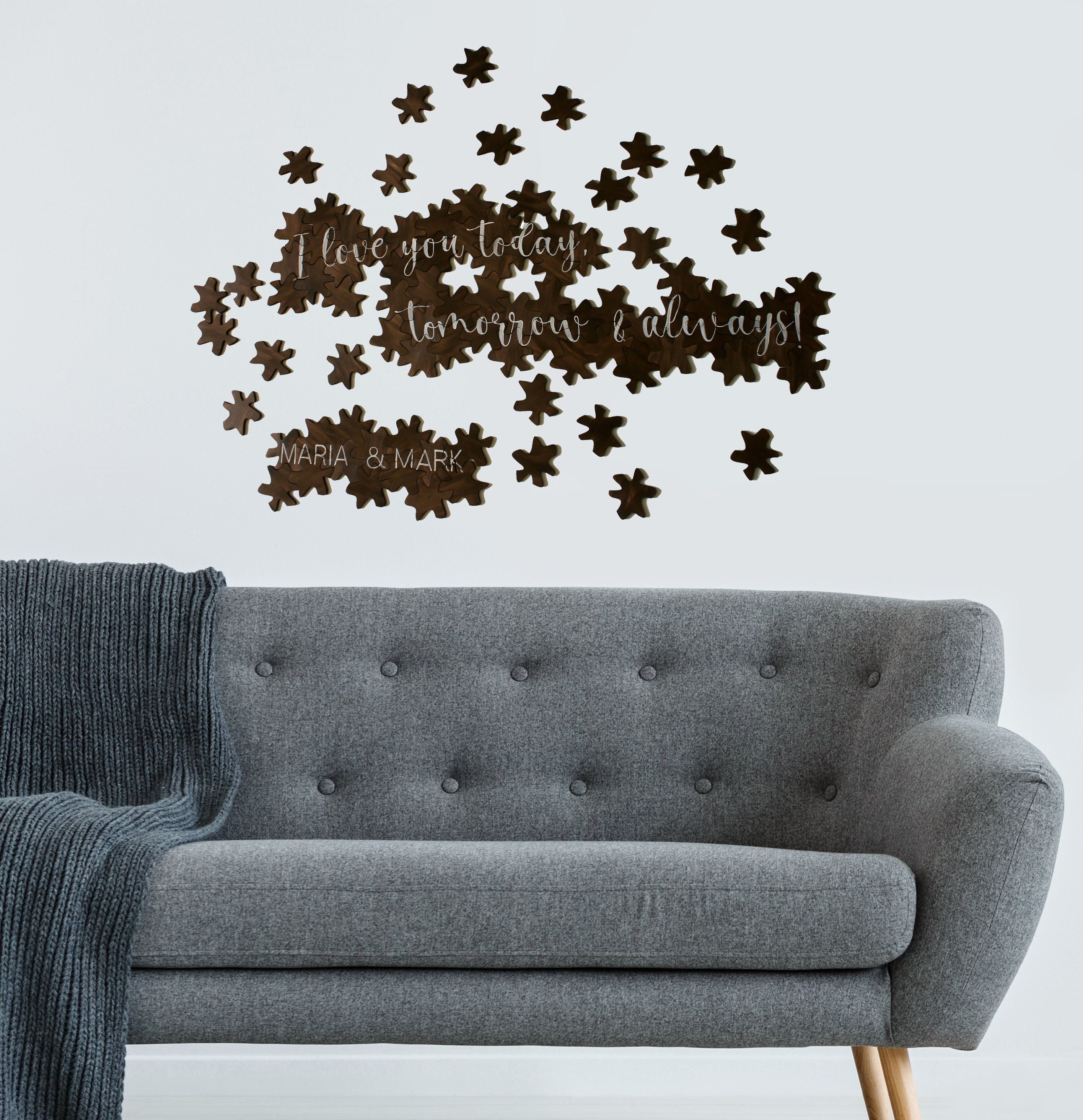 Living room decor Wall art Wooden home decor Decorative panel Etsy