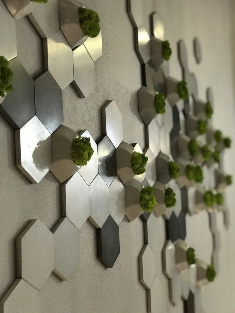 Preserved moss wall art Moss wall decor 3d wall decor