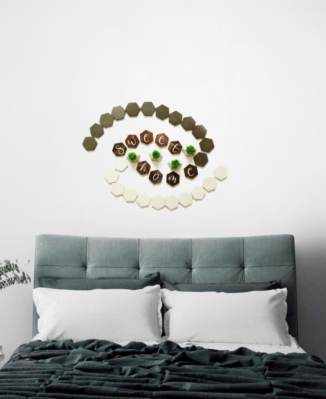 Modern home decor Headboard wall art Bedroom wall decor Etsy