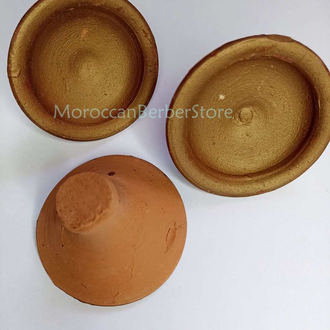 Set 3 Aker Fassi,traditional Moroccan Lip Stain in a Handmade Terra