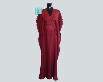 burgundy kaftan