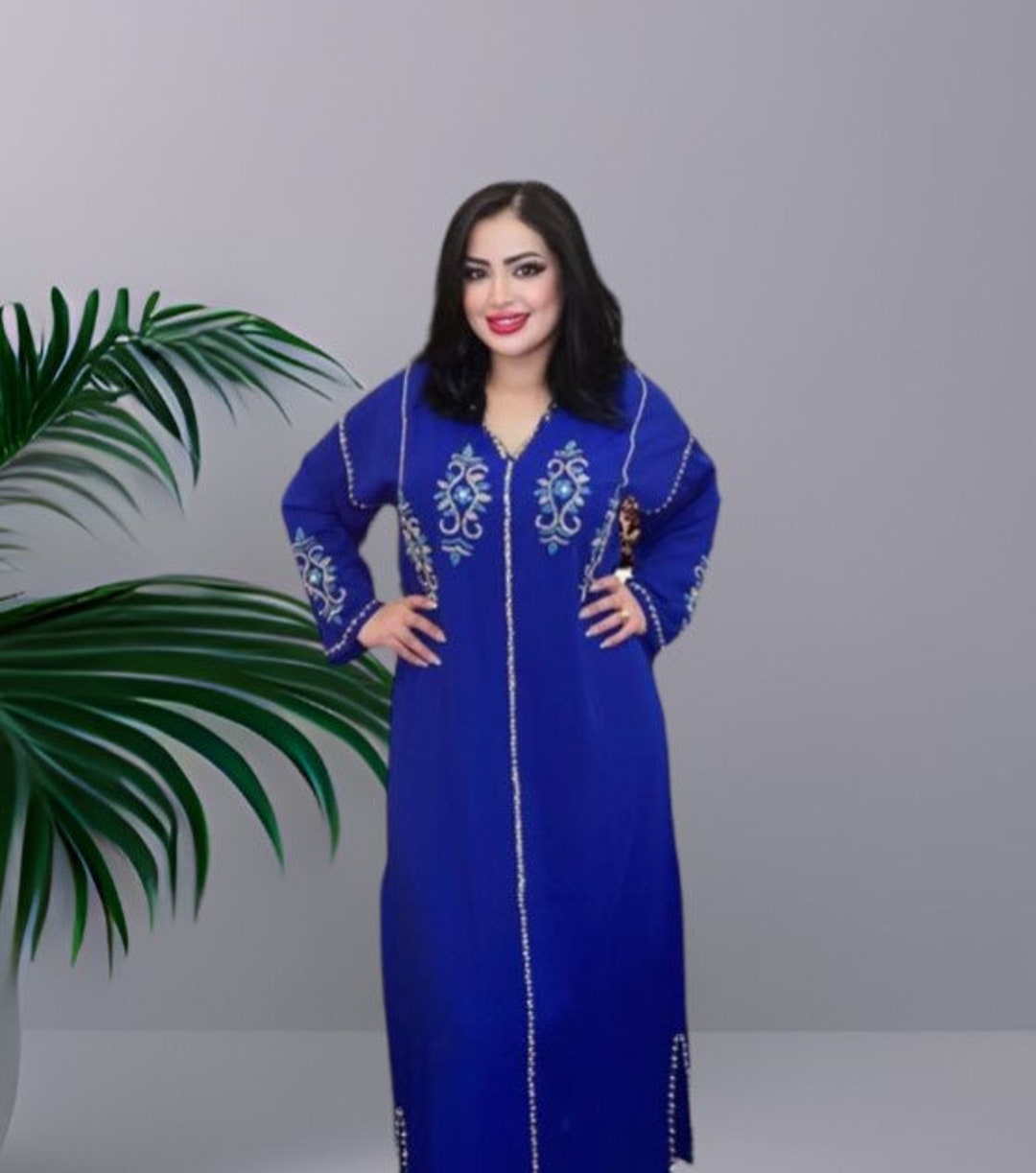 jelaba femme marocaine chilaba mujer vistidos largos arabe vestido arabe  Bata de diamante de Color liso para mujer, ropa musulmana informal, para  banquete, fecha, novedad, gran oferta - AliExpress