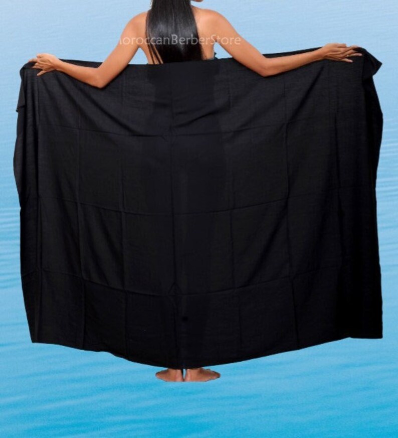 Pareo Sarong In Cotone 100% Extra Large 2XL, Stampa Floreale Fatta A Mano, Giallo E Multicolore, Dalla India, Nuovo Con Etichette - Foto 3