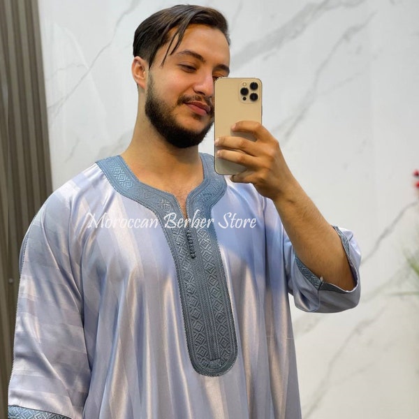KAFTAN for Men , Moroccan men kaftan , JUBBA men ,Ramadan men Dress, gift for men, Gandoura MEN, Moroccan qamis Eid Ramadan,ramadan gift