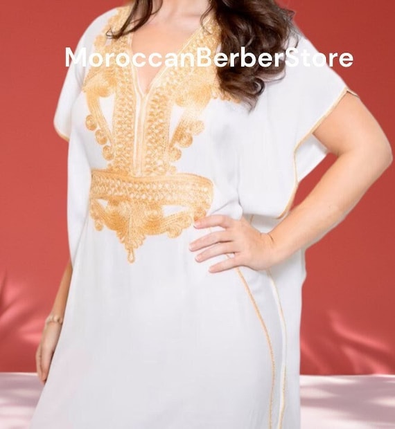 Robe marocaine blanche hotsell