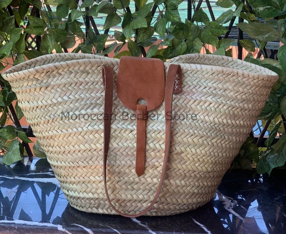 Beach Bag, Straw Bag, Straw Basket, Natural Bag, Handmade Bag, Morocco Bag, Moroccan Basket, French Basket, Summer Bag, Natural Beach Basket