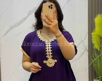Oriental Tunic. Dress. Djellaba. Party Dress. Women s Tunic. Purple Caftan Moroccan Tunic. Kaftan. Boho Carnival Dress. Pajamas Etsy