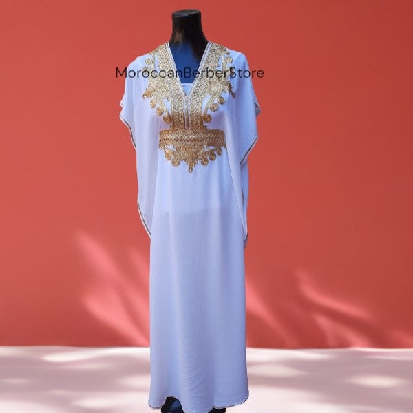 KAFTAN white for women, moroccan kaftan for women, white Kaftan dress, kaftan bridesmaid,wedding kaftan dress, wedding moroccan caftan