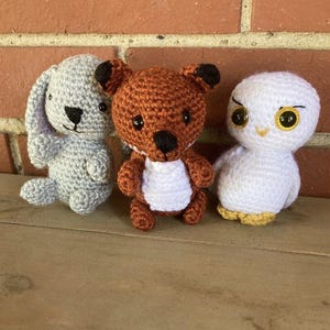 MOTIF, lot de motifs au crochet bestioles des bois